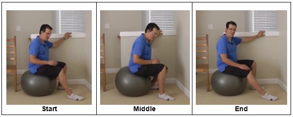 Knee Replacement Exercise with Stability Ball