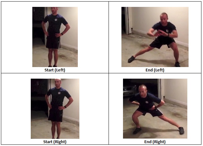 Left and Right Lateral Lunge