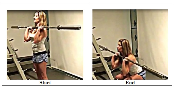 Narrow Stance Front Squat